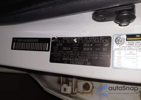 2011 Kia Forte Ex from USA, damaged, VIN KNAFU4A24B5332676